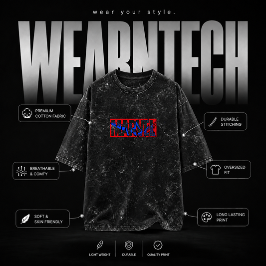 Marvel Spider-Man Oversized T-Shirt – Premium Cotton Graphic Tshirt