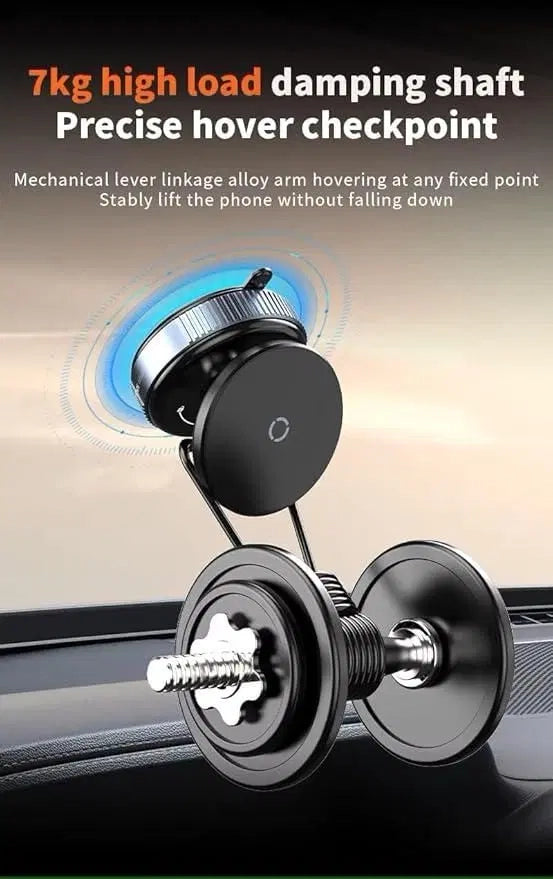Ultra-Stable Vacuum Suction Magnetic Phone Mount with 360° Rotation