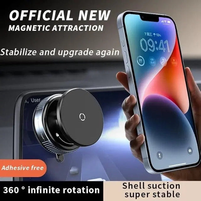 Ultra-Stable Vacuum Suction Magnetic Phone Mount with 360° Rotation